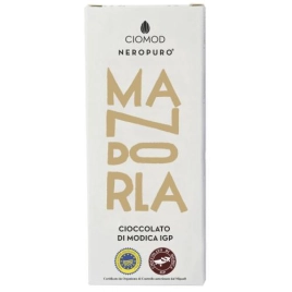Modica Chocolate IGP – Pure Black Line 50% Cacao with Sicilian Almonds